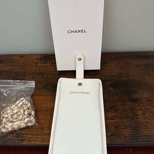 Chanel Coco Crush White Case with Gold Chain